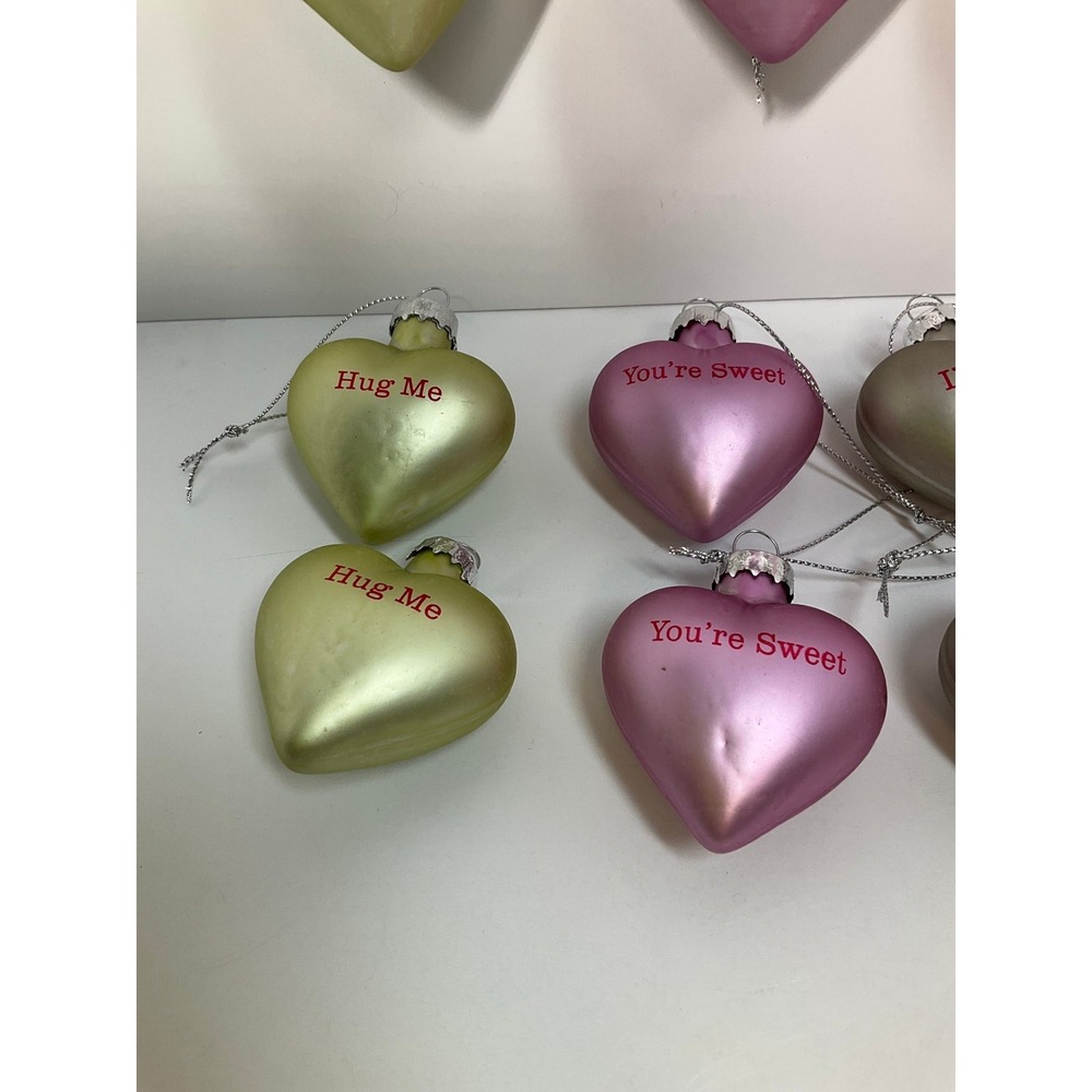 Heart Ornaments, Blown glass by Lillian Vernon - Picture 10 of 12